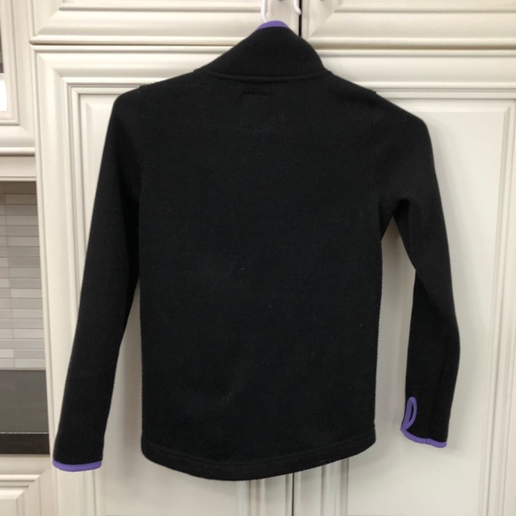 Old Navy girls black sweater with purple accent - Picture 6 of 9
